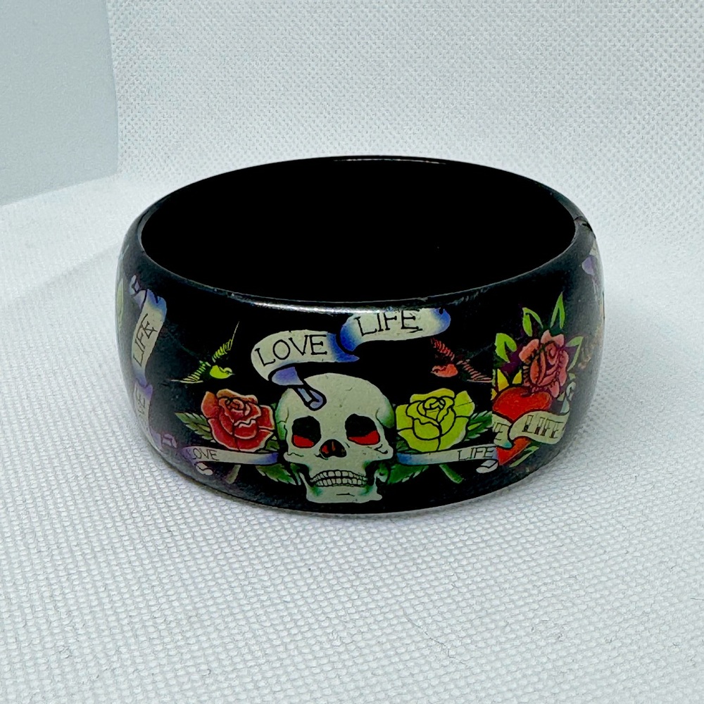 Ed Hardy acrylic tattoo design bracelet